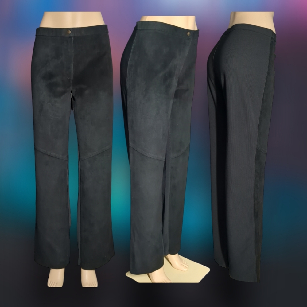 BLACK Luxury Front Suede Pants Size XL